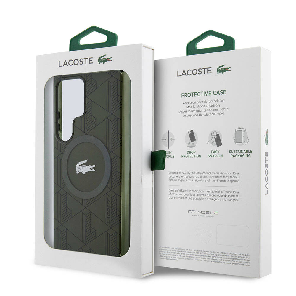 Galaxy S24 Ultra Kılıf Lacoste Orjinal Lisanslı M-safe Şarj Özellikli Çift Katmanlı Timsah Logolu Blend Monogram Kılıf Galaxy S24 Ultra Kılıf Lacoste Orjinal Lisanslı M-safe Şarj Özellikli Çift Katmanlı Timsah Logolu Blend Monogram Kılıf